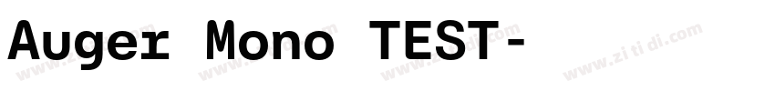 Auger Mono TEST字体转换